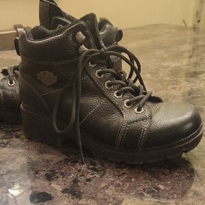 Harley-Davidson Black Leather Boots